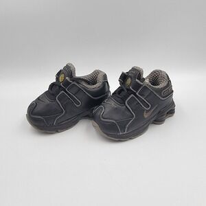 Vintage Y2K 2007 Nike Shox Sneakers Kids Shoes 3C Toddler Rare Black Excellent